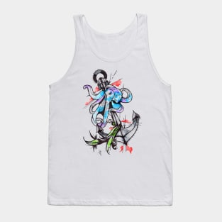 Inked Octopus Tank Top